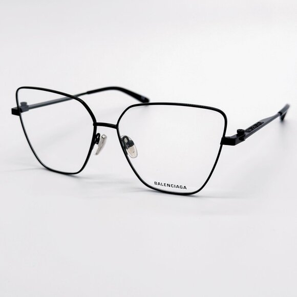 NEW BALENCIAGA EYEGLASSES BB0170O 003 CAT EYE BLACK WOMEN EYEWEAR BALENCIAGA - Picture 5 of 10